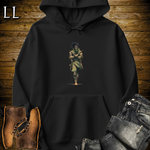 African Desert Assassin Hooded Sweatshirt Black | African Warrior Hoodie