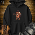African Tribal Viking King Hooded Sweatshirt Black | Viking Warrior