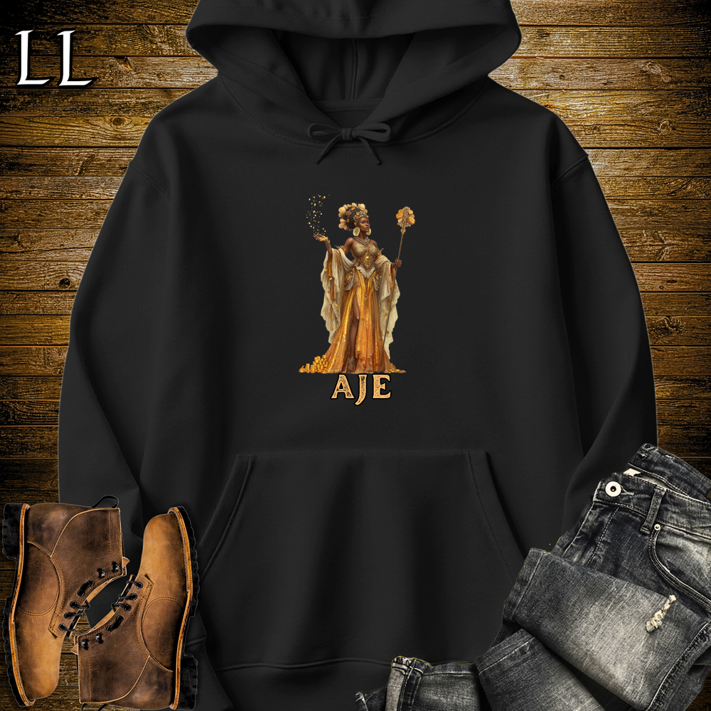 Aje African Goddess Hooded Sweatshirt - Black
