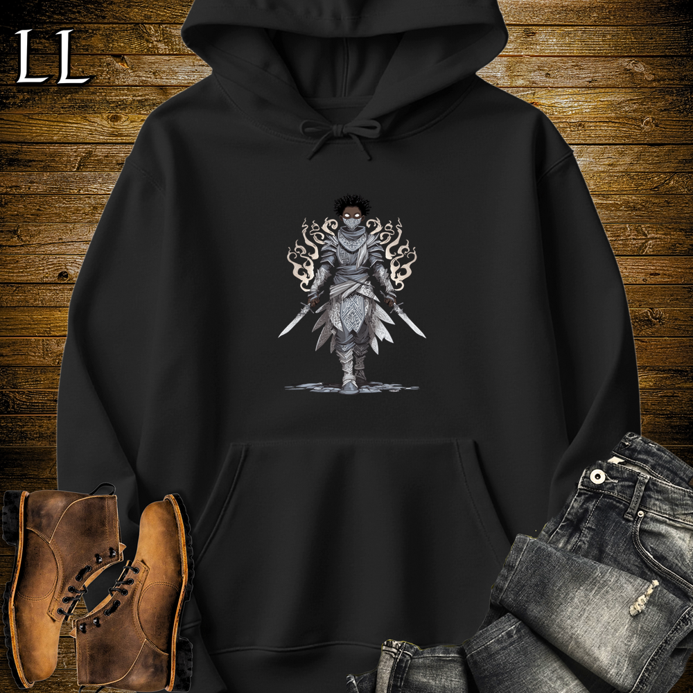 African Wind Walker Assassin Hooded Sweatshirt - Black