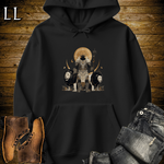 African White Lion King Hooded Sweatshirt Black | Apex Predator