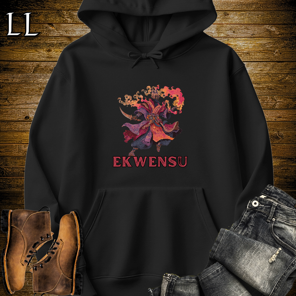 Ekwensu African God Hooded Sweatshirt - Black