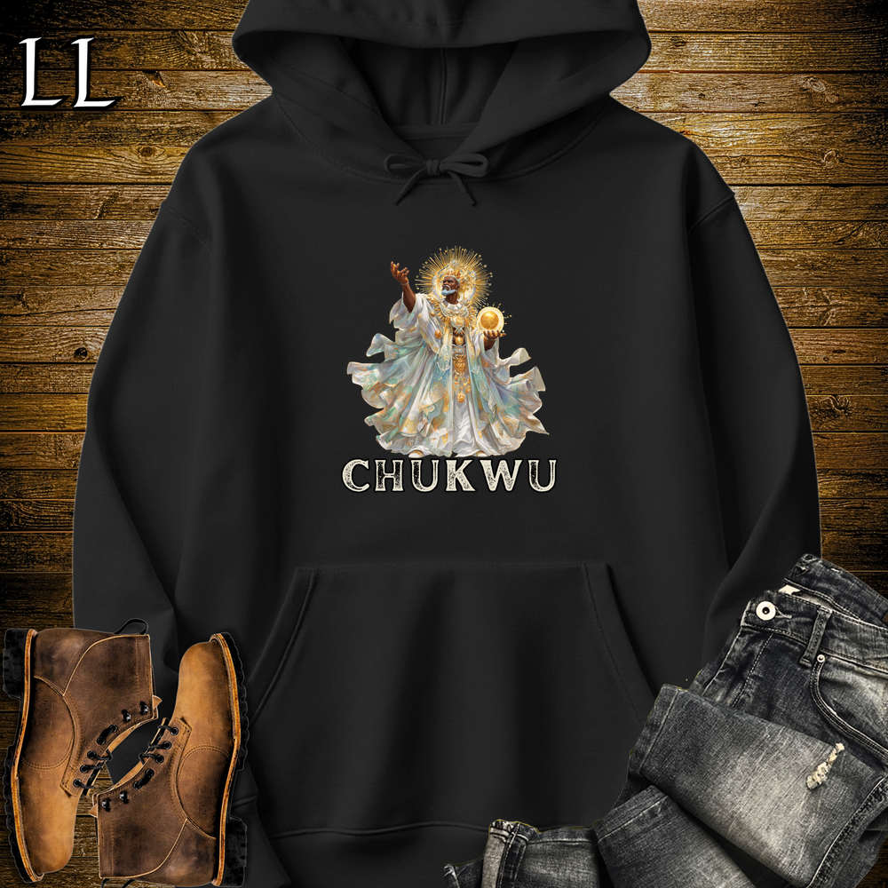 Chukwu African God Hooded Sweatshirt Black | Supreme God Creator Hoodie