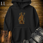 Ala African Goddess Hooded Sweatshirt Black | African Earth Power Hoodie