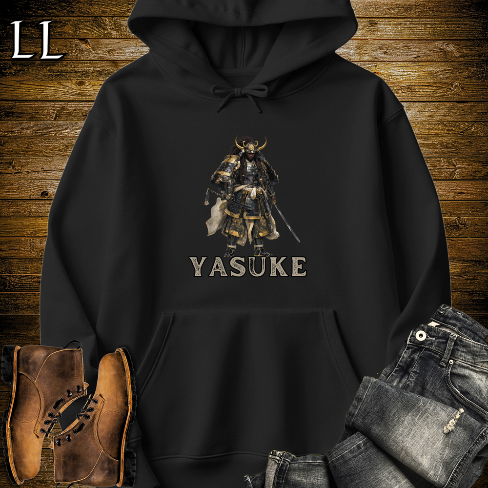 Yasuke African Samurai Hooded Sweatshirt - Black