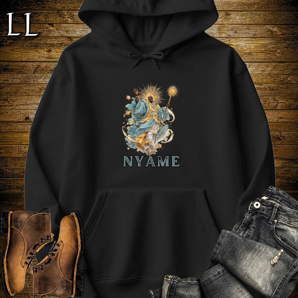 Nyame African God Hooded Sweatshirt - Black