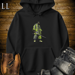 African Green Street Samurai Black | African Warrior Hoodie