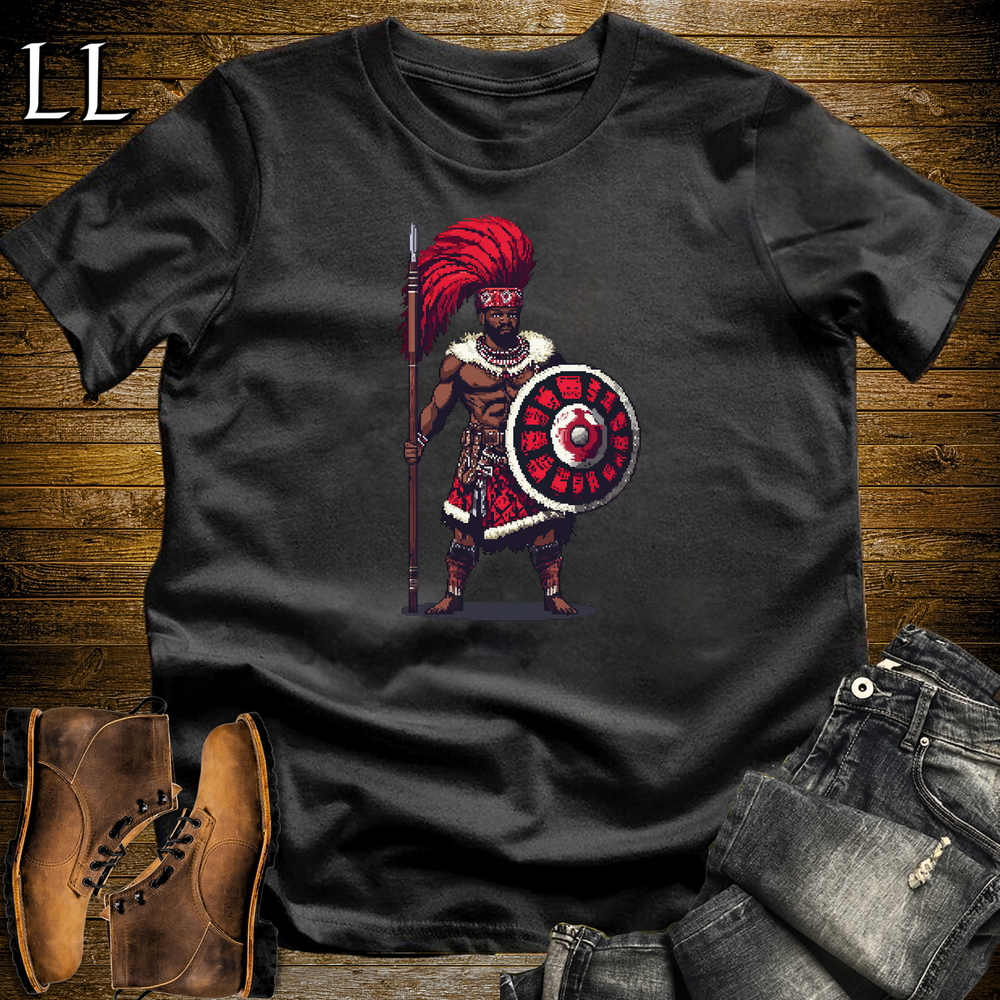 African 16 Bit Swazi Royal Guard Black | Swazi Warrior Tee