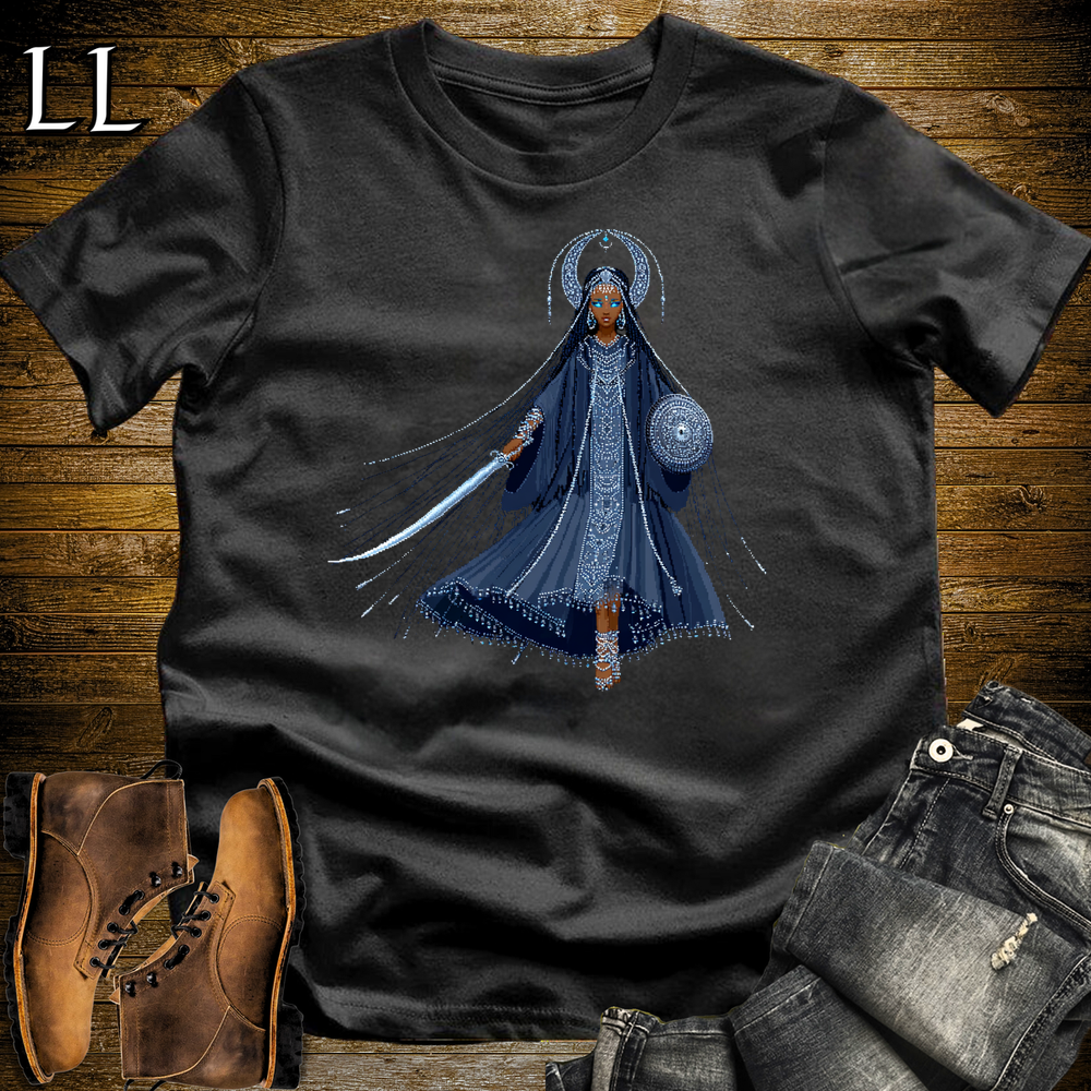 African 16 Bit Moon Queen Black | African Queen Tee