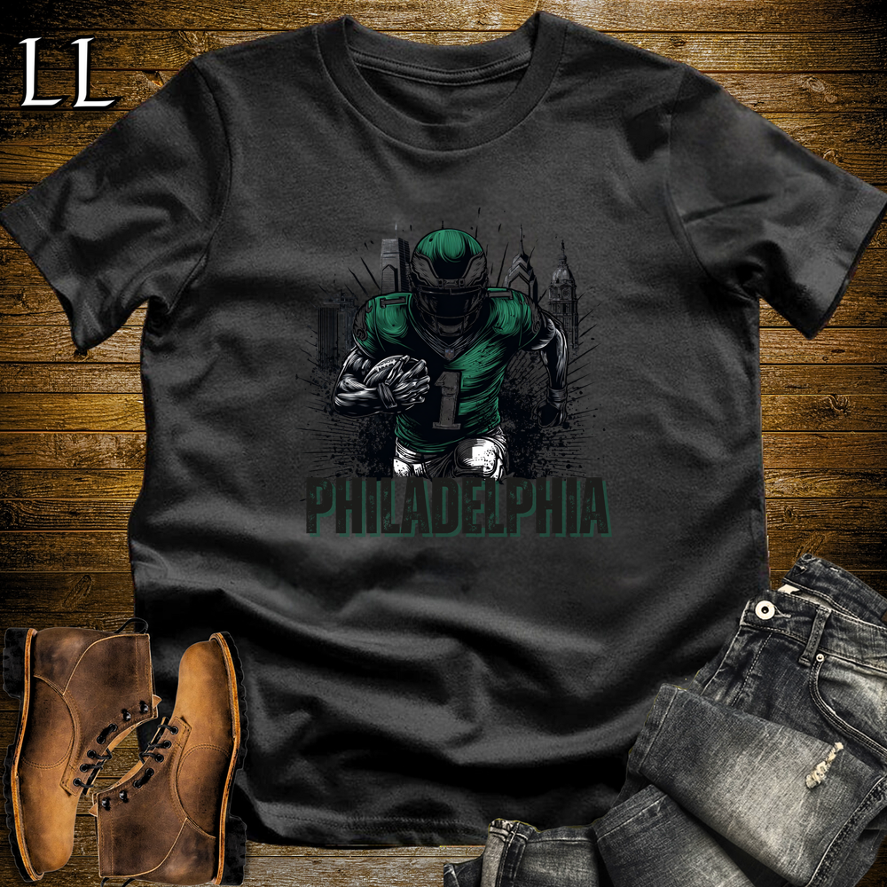 Eagles Football Shirt Black | Philadelphia Fan Tee