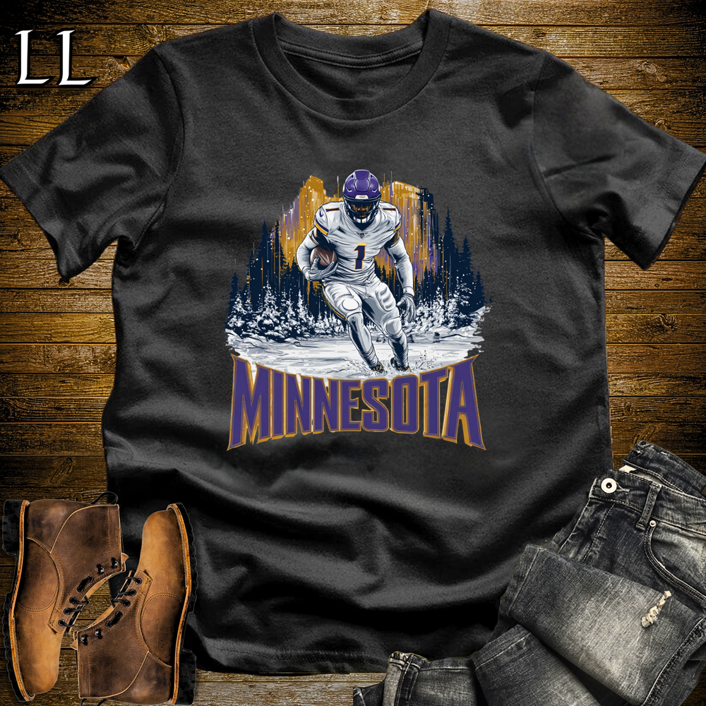 Minnesota Vikings Shirt Black | NFL Fan Tee