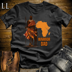 African Warrior Dad Softstyle T Shirt Black | Dad Gift African Tee