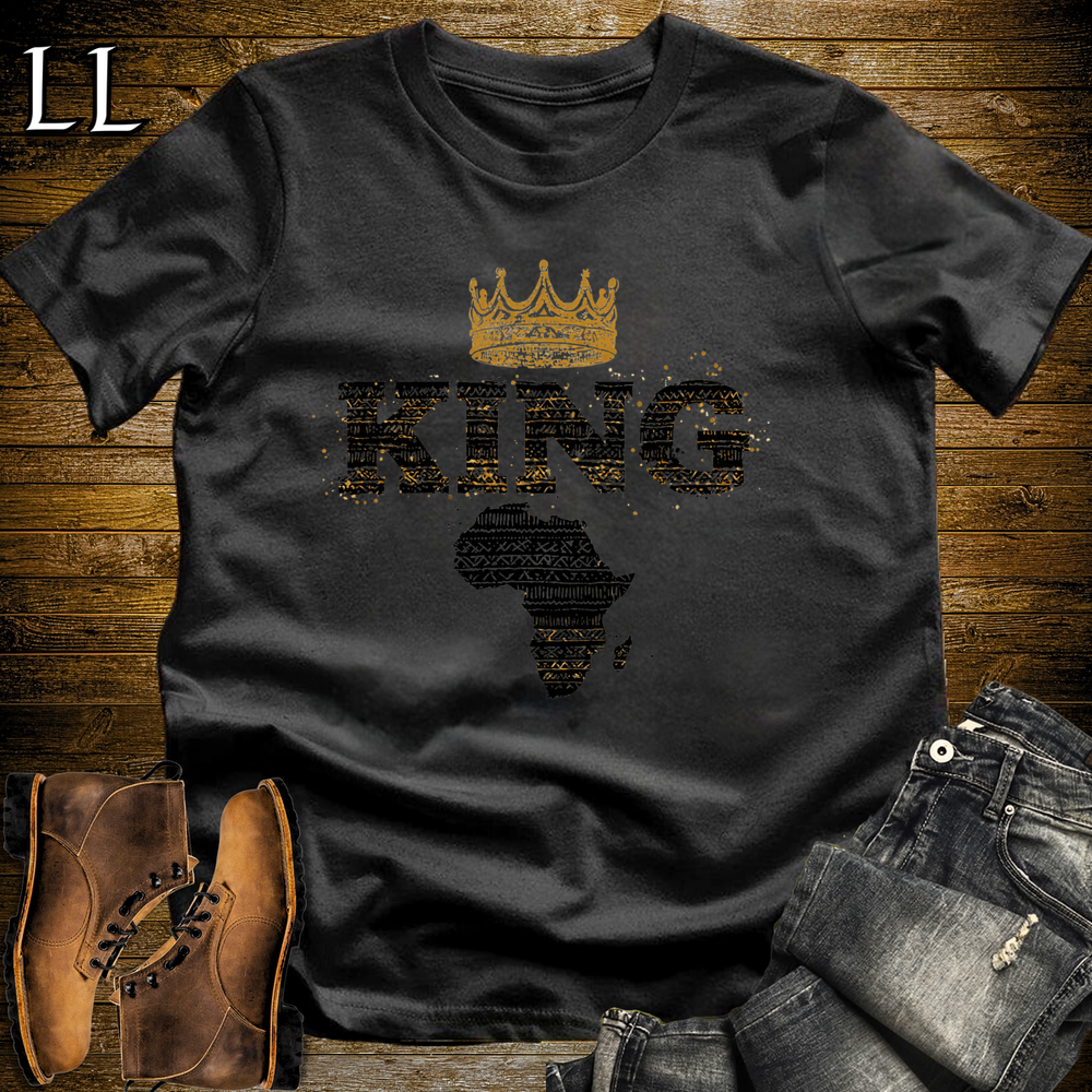 King Africa Softstyle T Shirt Black | African King Pride Tee