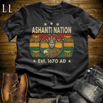 African Ashanti Nation Softstyle T Shirt Black | Ashanti Warrior Pride Tee