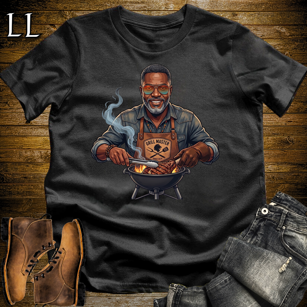 African Grill Master T Shirt Black | BBQ Gift African Tee