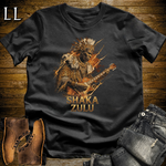 Shaka Zulu African Guitar King T Shirt Black | African Gift