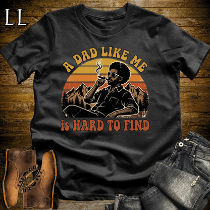 A Dad Like Me Is Hard To Find Cigar Softstyle Tee Black | Cigar Dad Slogan Tee