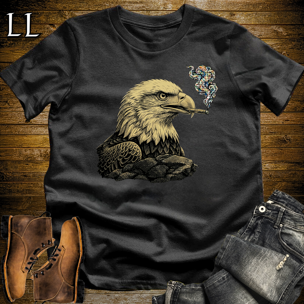Vintage Cigar Eagle Softstyle T Shirt Black | Funny Cigar Shirt