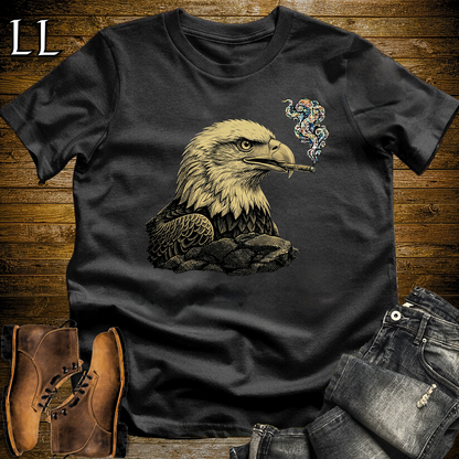 Vintage Cigar Eagle Softstyle T Shirt Black | Funny Cigar Shirt