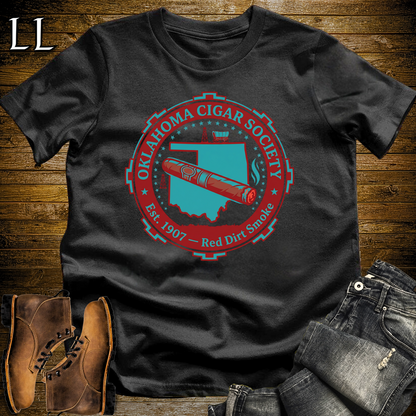 Oklahoma Cigar Society Softstyle T Shirt Black | Cigar Lover Gift Tee