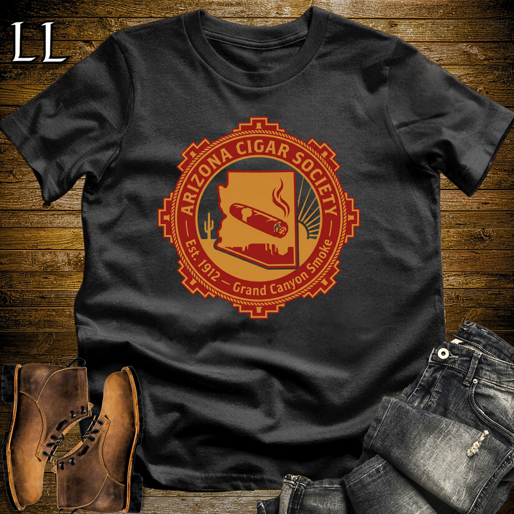 Arizona Cigar Society Softstyle T Shirt Black | Cigar Lover Gift Tee