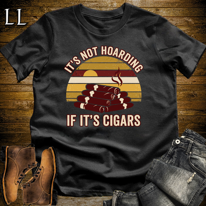 Hoarding Cigars Softstyle T Shirt Black | Funny Cigar Tee