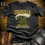 Cigarzilla Softstyle T Shirt Black | Funny Cigar Monster Tee