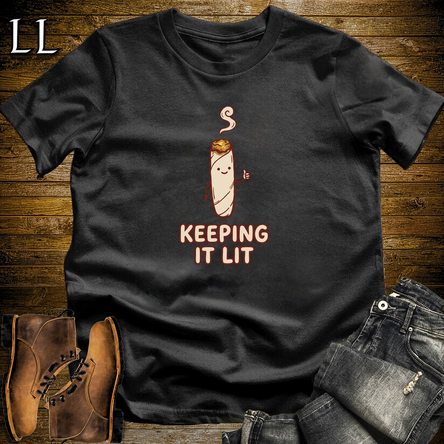 Cigar Keeping It Lit Softstyle T Shirt Black | Cigar Lover Tee
