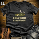 Judge By Your Cigar Softstyle T Shirt Black | Cigar Lover Tee