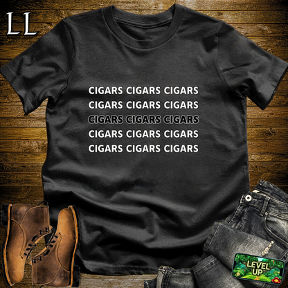 Cigars Cigars Cigars Softstyle T Shirt Black | Cigar Lover Tee