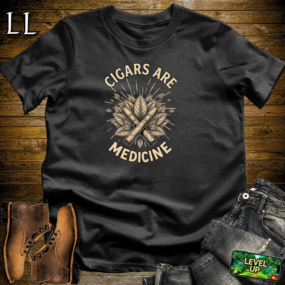 Cigars Are Healing Softstyle T Shirt Black | Cigar Lover Tee
