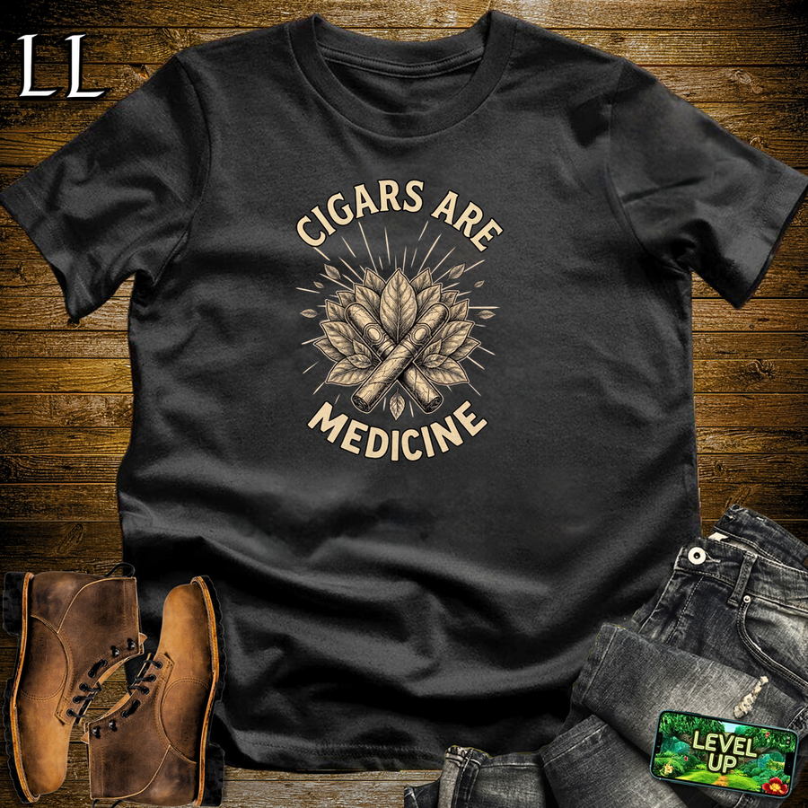 Cigars Are Healing Softstyle T Shirt Black | Cigar Lover Tee