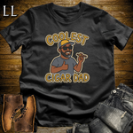 Coolest Cigar Dad Softstyle T Shirt Black | Cigar Dad Gift Tee