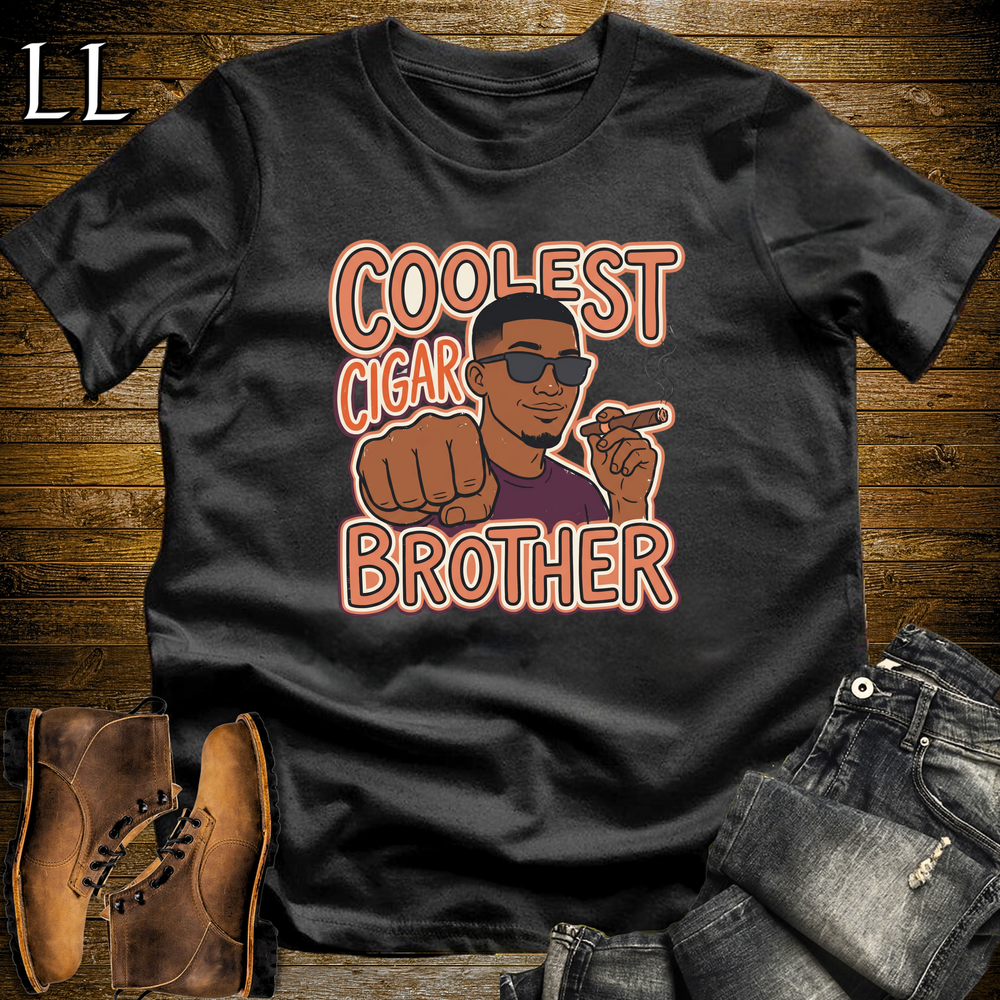 Coolest Cigar Brother Softstyle T Shirt Black | Cigar Brother Tee