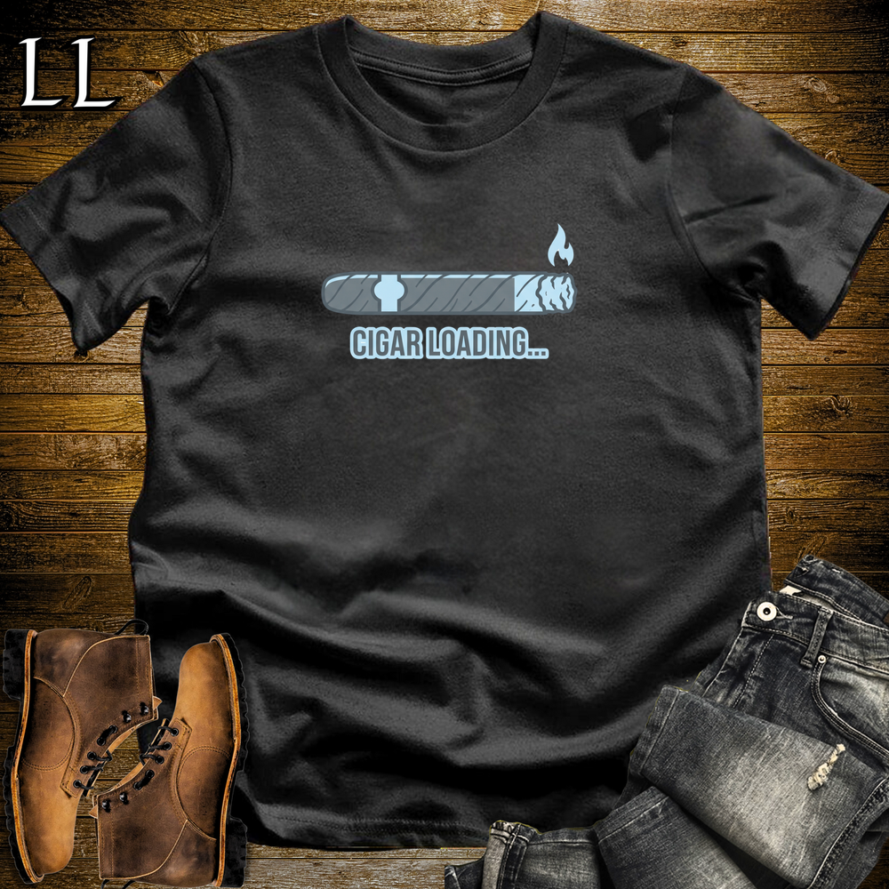 Cigar Loading Softstyle T Shirt Black | Funny Cigar Tee