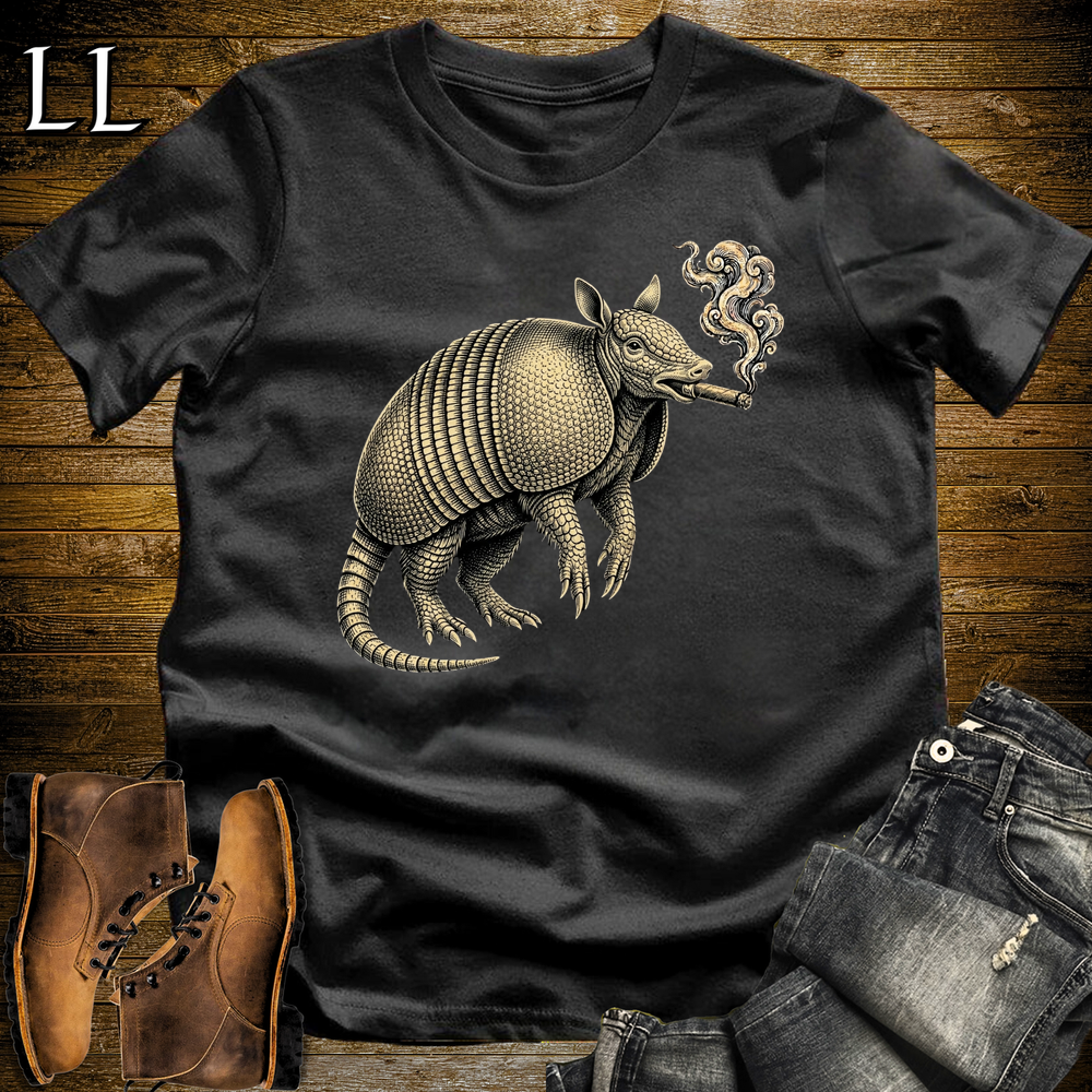 Vintage Cigar Armadillo Softstyle T Shirt Black | Cigar Armadillo Tee