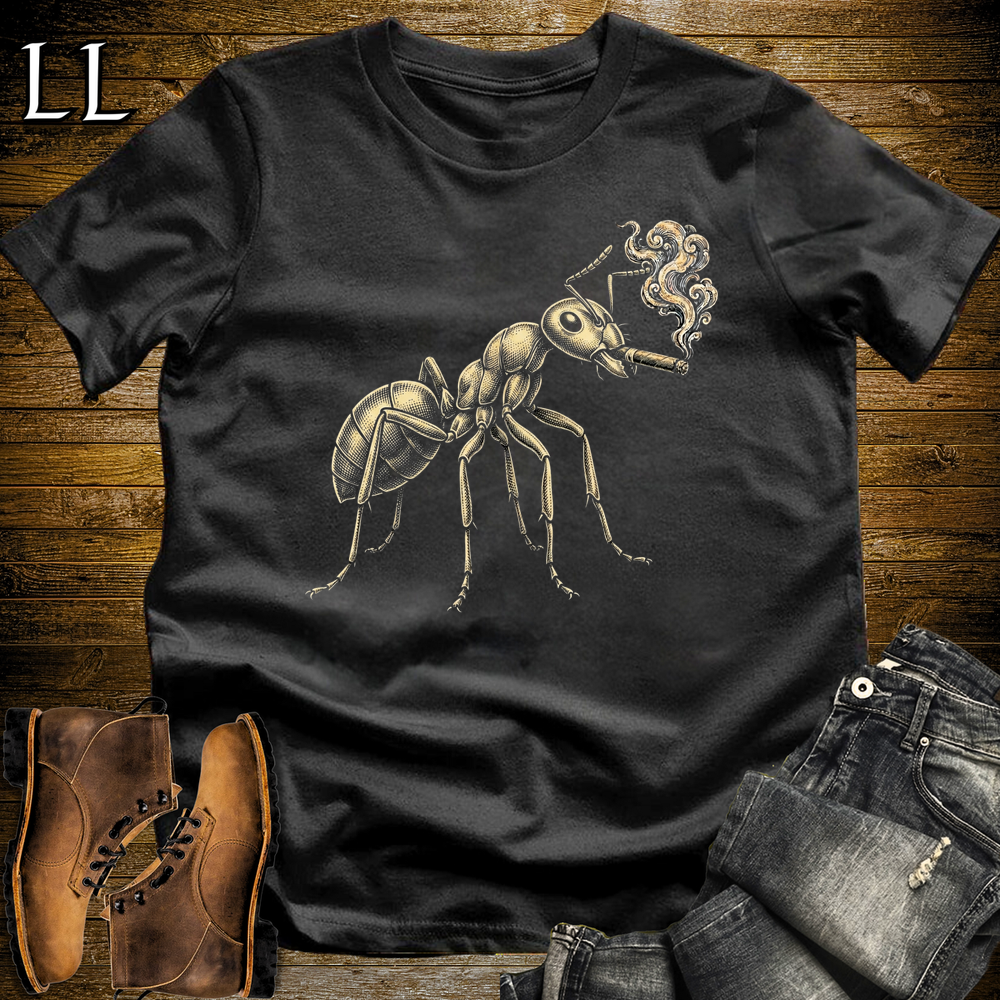 Vintage Cigar Ant Softstyle T Shirt Black | Cigar Ant Tee