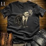 Vintage Cigar Capuchin Monkey Softstyle T Shirt Black | Cigar Capuchin Monkey Tee