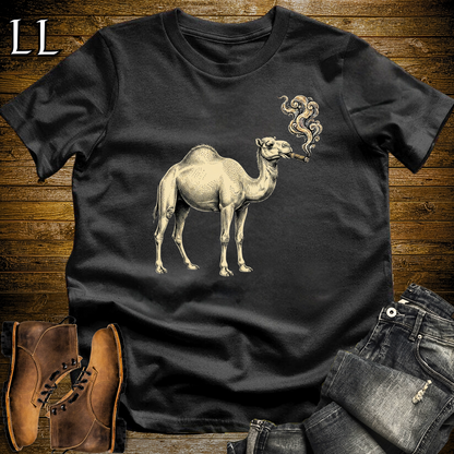 Vintage Cigar Camel Softstyle T Shirt Black | Cigar Camel Tee