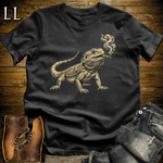 Vintage Cigar Bearded Dragon Softstyle T Shirt Black | Cigar Bearded Dragon Tee