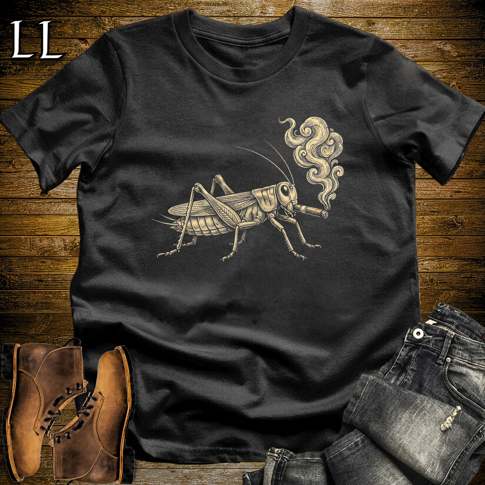 Vintage Cigar Cricket Softstyle T Shirt Black | Cigar Cricket Graphic Tee