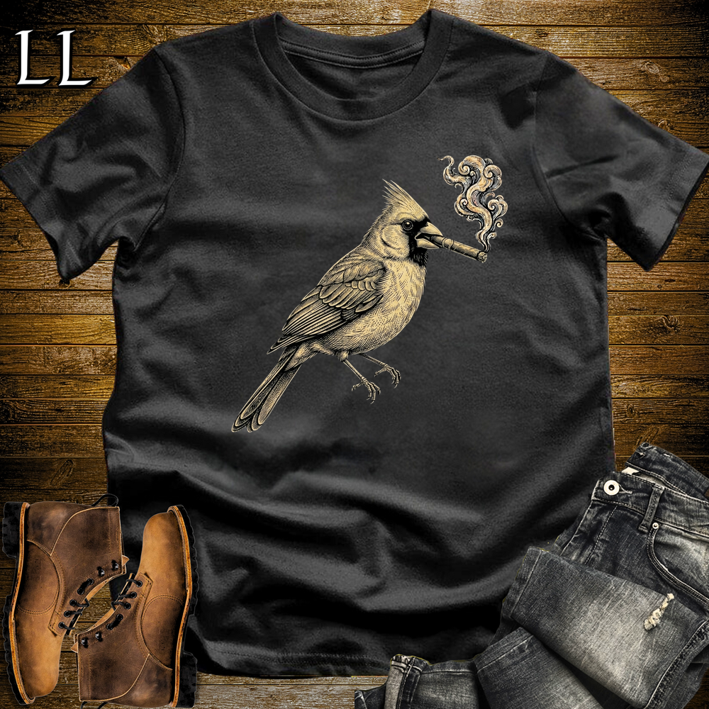 Vintage Cigar Cardinal Softstyle T Shirt Black | Vintage Cigar Lover Tee