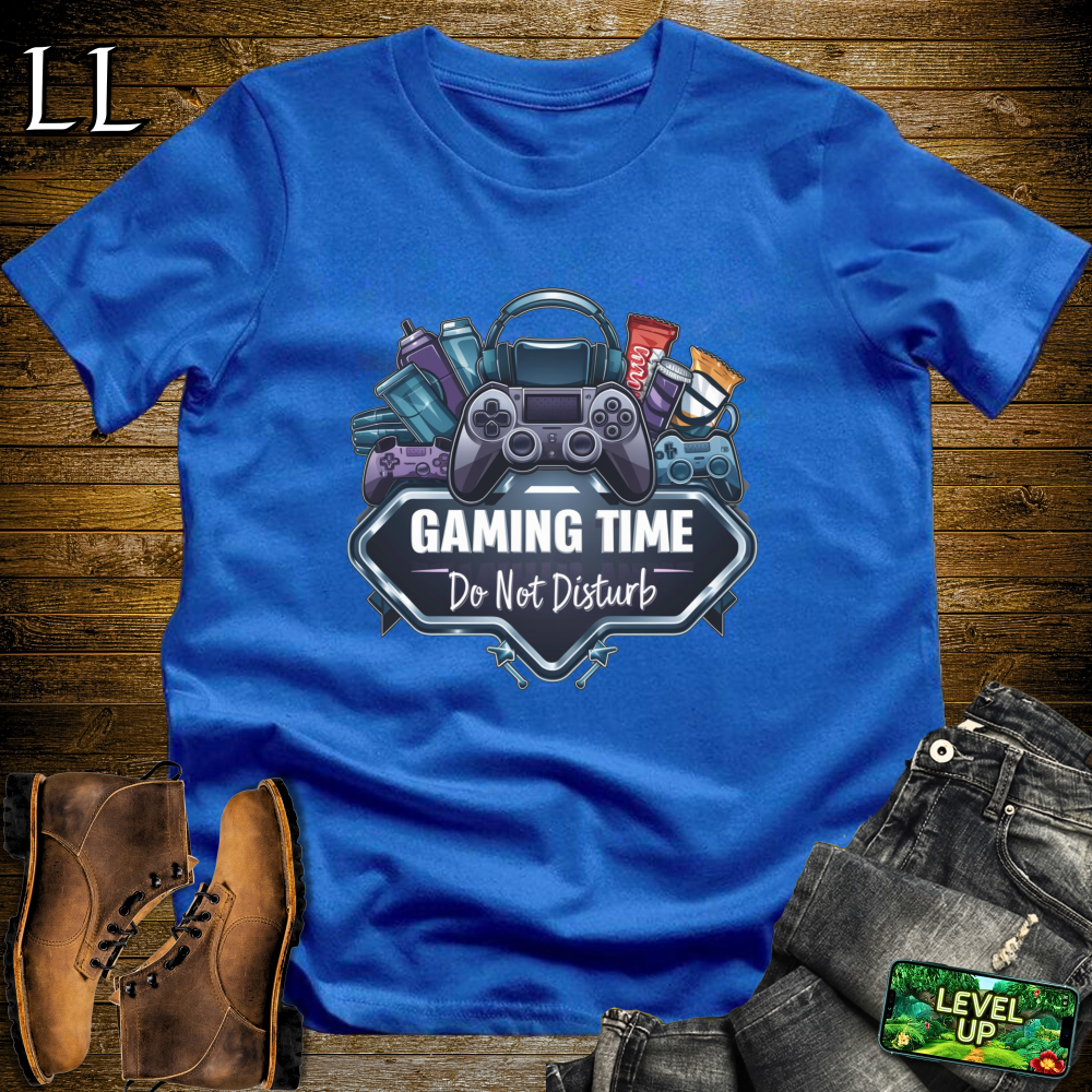 Gaming Time Do Not Disturb Softstyle Tee - Royal - LegacyLayers