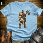 African Doubleblade Axe Master Light Blue | Axe Master Tee