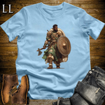 African Green Viking Warrior Light Blue | Viking Warrior Shirt