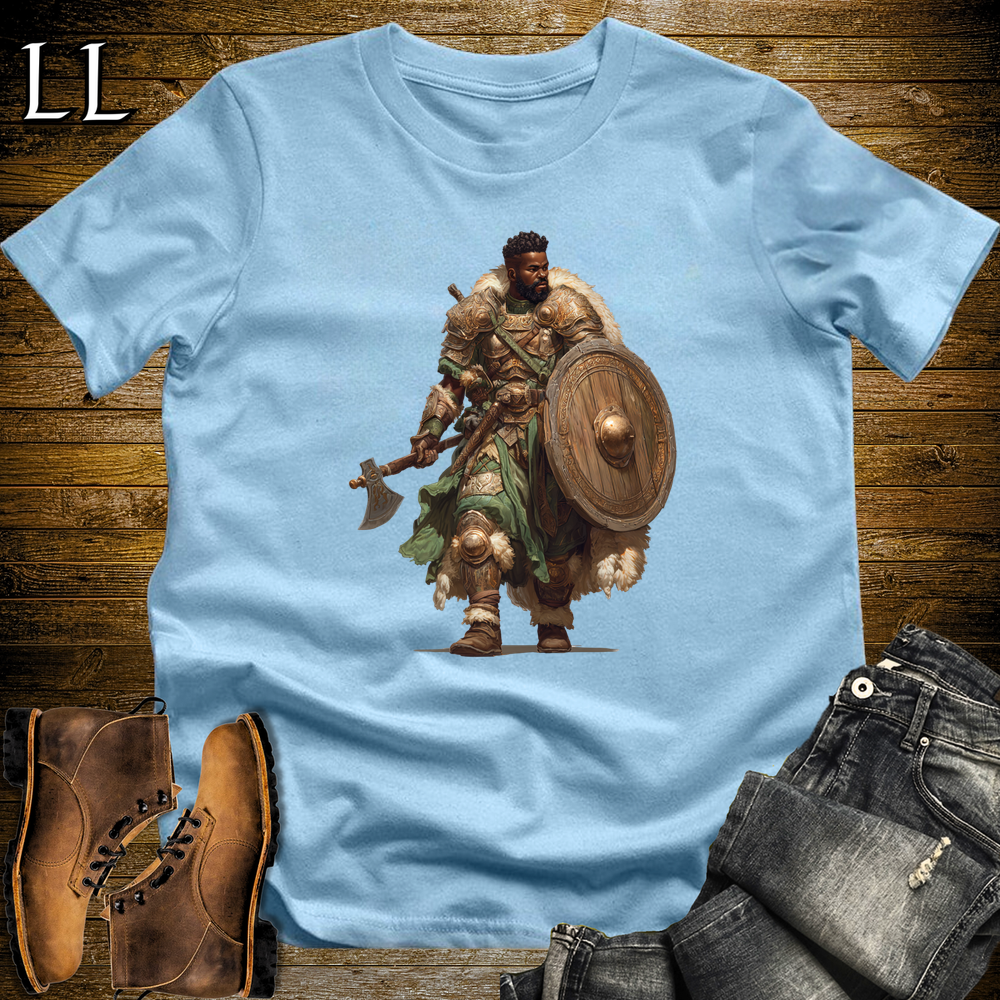 African Green Viking Warrior Light Blue | Viking Warrior Shirt