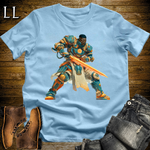 African Space Warrior Light Blue | Space Warrior Shirt