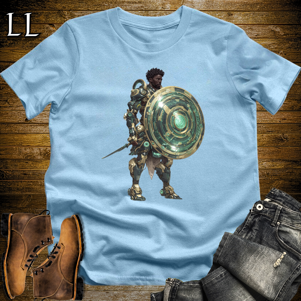 African Emerald Shield Warrior - Light Blue