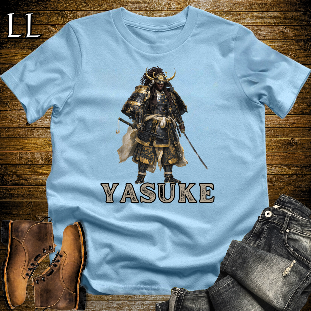Yasuke African Samurai Softstyle Tee Light Blue | Black Samurai Tee