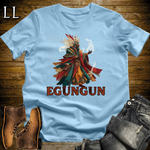 African Egungun Spirits Softstyle Tee Light Blue | Yoruba Ancestor Spirit Tee